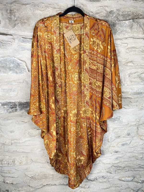 ORIGINAL KIMONO style jacket UK8 to UK14: golden yellow - product images  of 