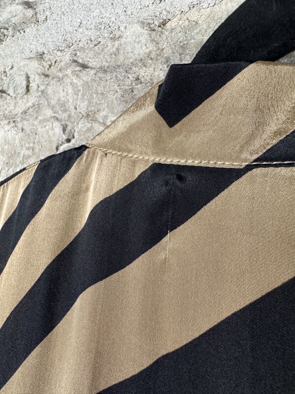 SALE // LONG KIMONO STYLE JACKET ONE SIZE UK10 to 28: golden and black  - product images  of 