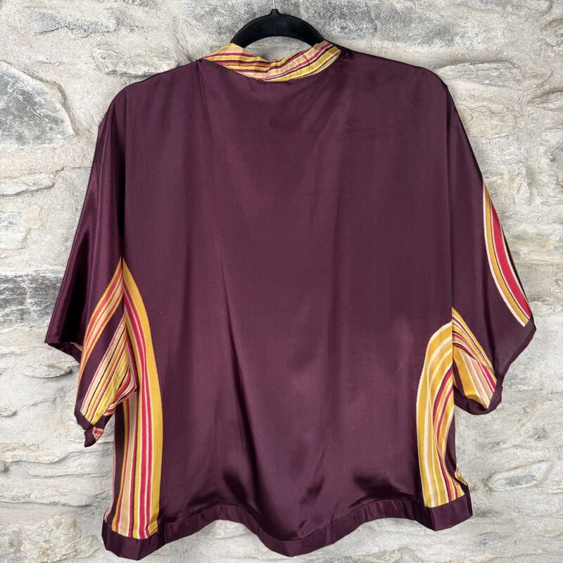 SALE // PETITE KIMONO STYLE JACKET UK8 to UK12: purple, yellow - product images  of 