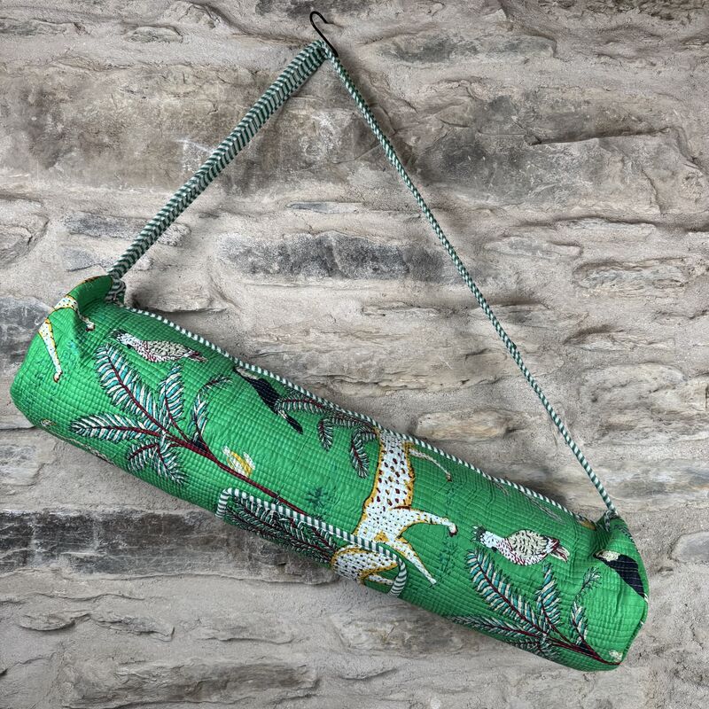 COTTON YOGA MAT BAG: green, jungle  - product images  of 