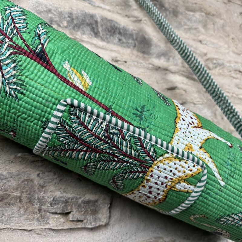 COTTON YOGA MAT BAG: green, jungle  - product images  of 