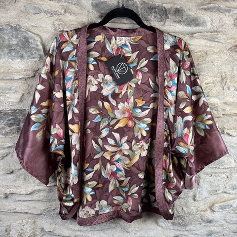 PETITE,KIMONO,STYLE,JACKET,UK8,to,UK12:,mauve,,floral,Purple, mauve, floral, Petite, Kimono, style, jacket, handmade, ireland 