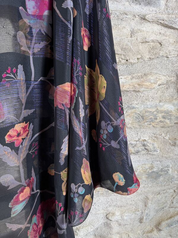 ORIGINAL KIMONO style jacket UK8 to UK18: black, pink, blue, green with silver threads - product images  of 