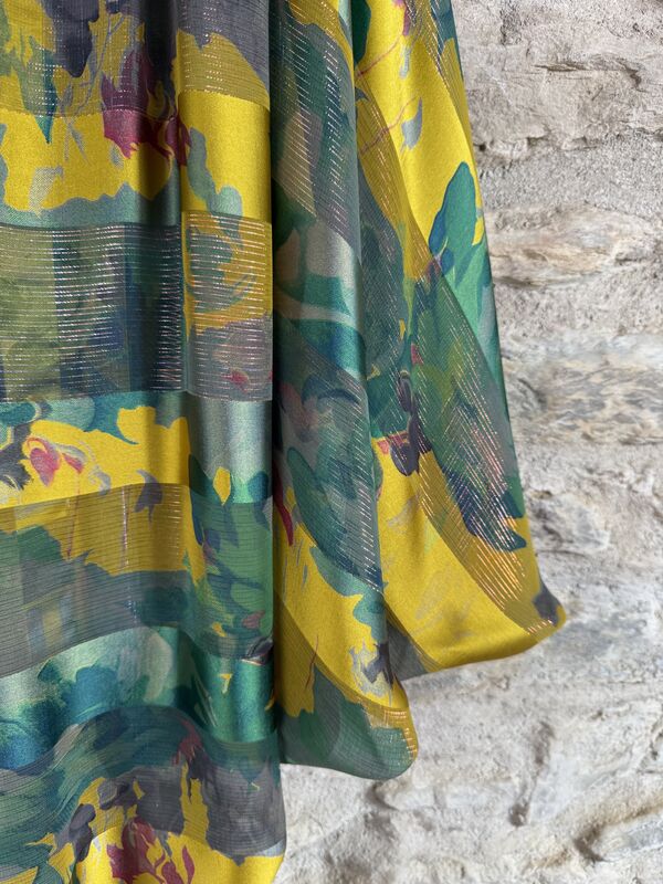 ORIGINAL KIMONO style jacket UK8 to UK18: yellow, pink, teal with golden threads - product images  of 