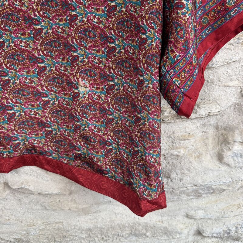 SALE // PETITE KIMONO STYLE JACKET UK8 to UK12: blue, red, floral  - product images  of 