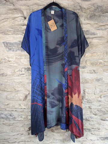 SALE,//,LONG,KIMONO,STYLE,JACKET,ONE,SIZE,UK10,to,28:,blue,,red,,yellow,,abstract,blue, red, yellow, abstract, Kimono, style, jacket, curvy, plus, size, on, the, verge