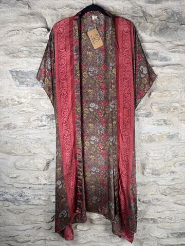 SALE,//,LONG,KIMONO,STYLE,JACKET,ONE,SIZE,UK10,to,28:,mauve,,pink,,floral,mauve, pink, floral, Kimono, style, jacket, curvy, plus, size, on, the, verge
