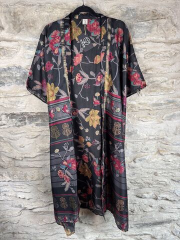 NEW,EXTRAVAGANT,LONG,KIMONO,STYLE,JACKET,UK10,to,28:,black,,yellow,,lime,,teal,,pink,,floral,yellow, lime, teal, pink, floral, extravagant, long, Kimono, style, jacket, curvy, plus, size, on, the, verge