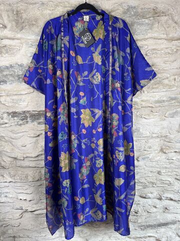 NEW,EXTRAVAGANT,LONG,KIMONO,STYLE,JACKET,UK10,to,28:,electric,blue,,pink,,lime,,floral,blue, pink, lime, floral, extravagant, long, Kimono, style, jacket, curvy, plus, size, on, the, verge