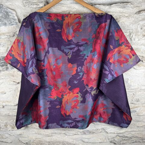 FREEDOM,TOP,ONE,SIZE,UK,12,to,20:,purple,,grey,,red,,orange,,floral,purple, grey, red, orange, floral, freedom, top, on, the verge, polyester, uk, 12,14,16,18,20 