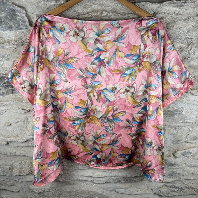 FREEDOM TOP SEE-THROUGH ONE SIZE UK 10 to 16: sweet pink, floral - product images  of 