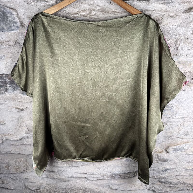 FREEDOM TOP ONE SIZE UK 12 to 20: super chic lime, lavender and pink, floral - product images  of 