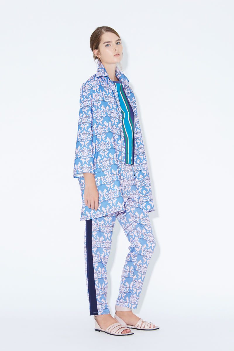 Front zipped coat with print - product images  of 