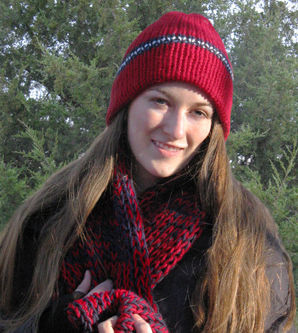 Red Pin Stripe Beanie - product images  of 