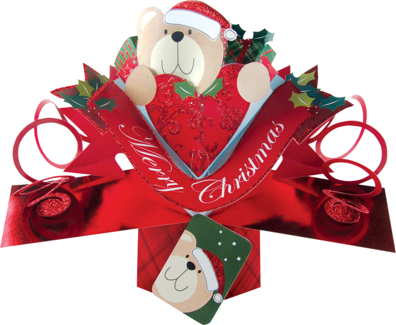 Second Nature Xmas Pee Pop Ups Bear