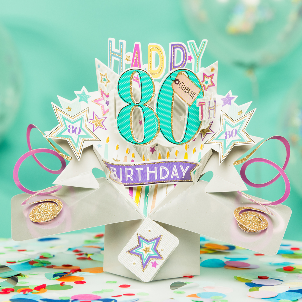 Second Nature Pop-Up Cicogna Per Baby Shower – Biglietto Tridimensionale A Sorpresa, Con Elastico Che Lo Apre Automaticamente