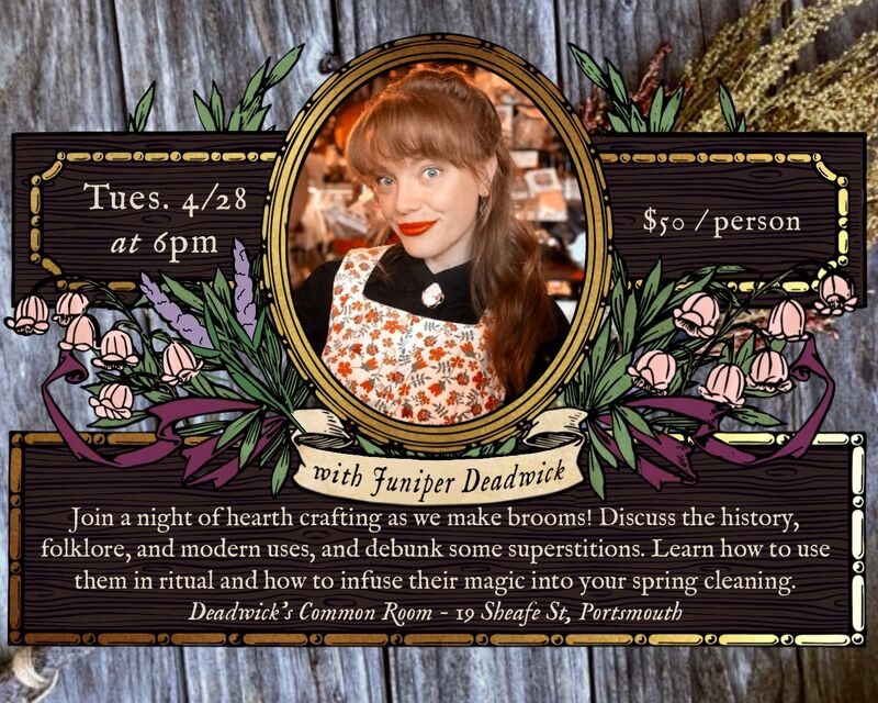 Broomstick Bound: Spring Cleaning Rituals &amp; Craft Night with Juniper Deadwick - product images  of 