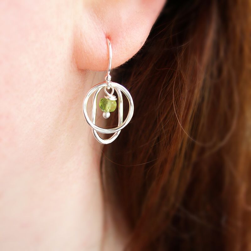 Peridot Drop Earrings - product images  of 