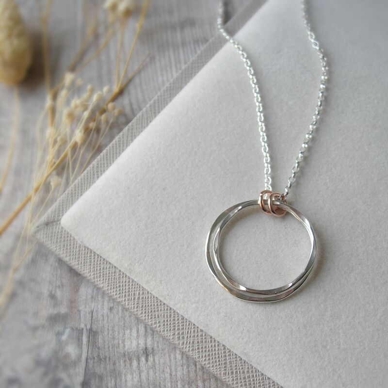 Sterling Silver Circles Necklace - product images  of 