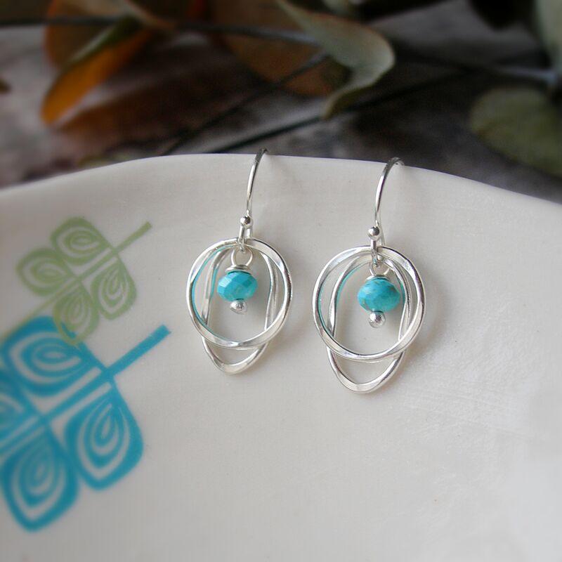 Turquoise Drop Earrings - product images  of 