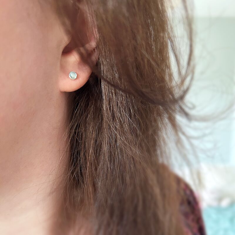Aquamarine Stud Earrings - product images  of 