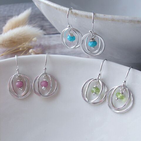 Birthstone,Swirl,Earrings,birthstone earrings, birthstone silver earrings