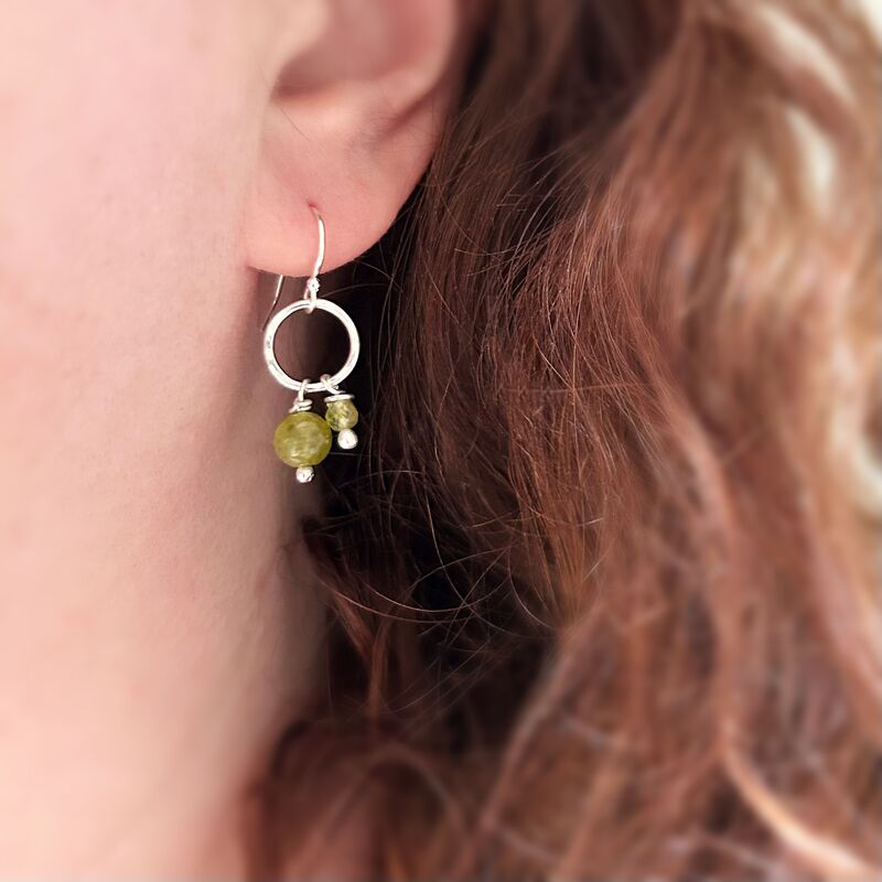 Peridot Cluster Earrings - product images  of 
