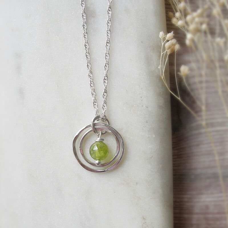 Peridot Circles Necklace - product images  of 