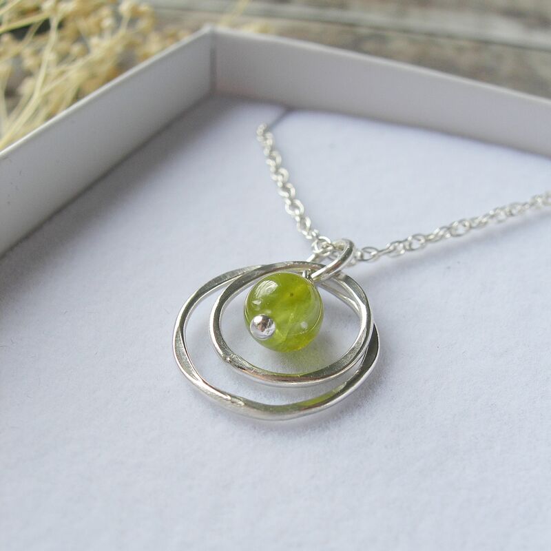 Peridot Circles Necklace - product images  of 