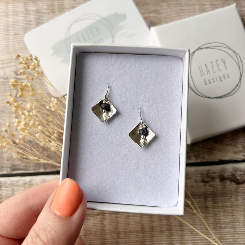 Sapphire Curve Earrings - product images  of 