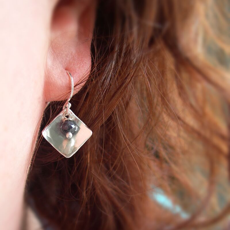 Sapphire Curve Earrings - product images  of 