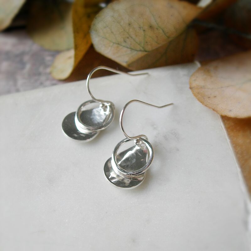 Orchid Petal Sterling Silver Earrings - product images  of 