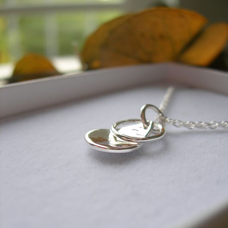 Orchid Petal Sterling Silver Necklace - product images  of 