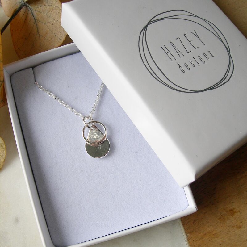 Orchid Petal Sterling Silver Necklace - product images  of 