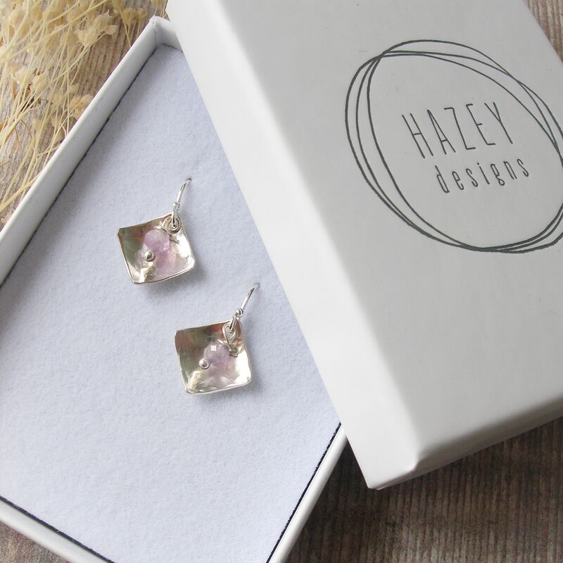 Amethyst Curve Earrings - product images  of 