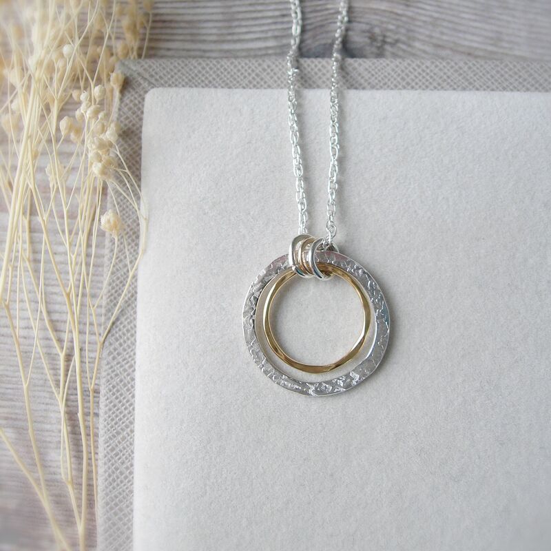 Golden Sand Circles Necklace - product images  of 