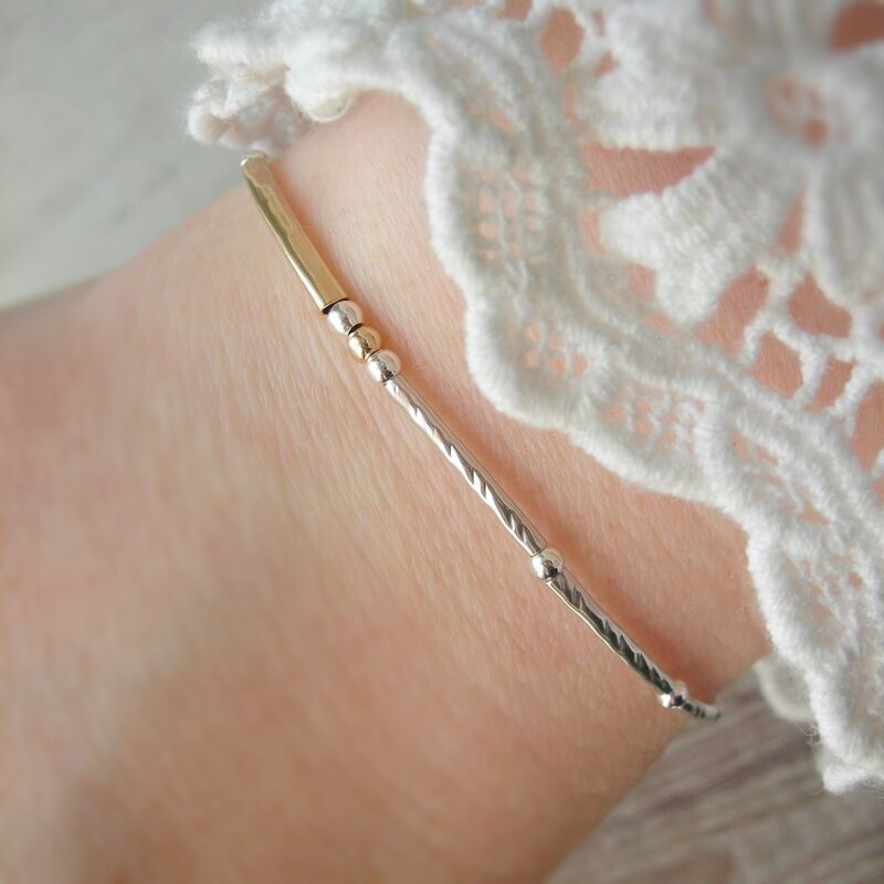 Mixed Metal Rope Bracelet - product images  of 