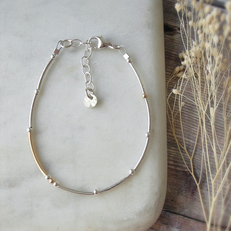Mixed Metal Rope Bracelet - product images  of 