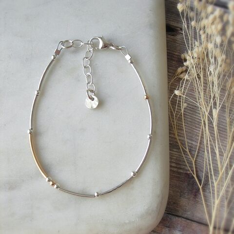 Mixed,Metal,Rope,Bracelet,mixed metal bracelet, silver and gold bracelet, rope, hazey designs