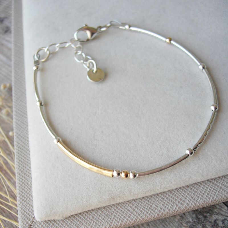 Mixed Metal Rope Bracelet - product images  of 