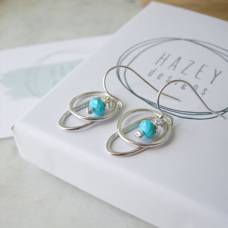 Turquoise Drop Earrings - product images  of 