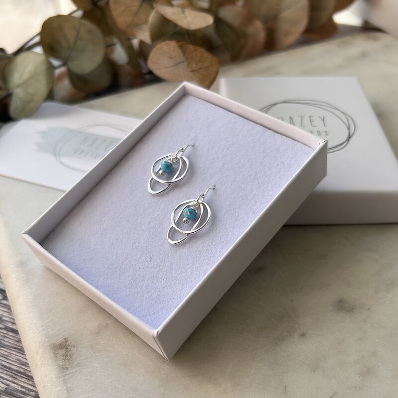 Turquoise Drop Earrings - product images  of 