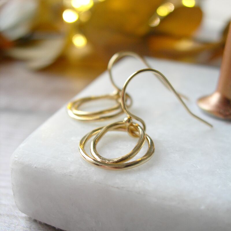 Filled Gold Swirl Earrings - product images  of 