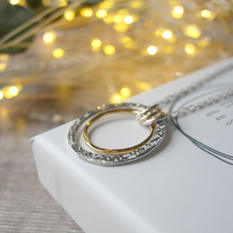 Golden Sand Circles Necklace - product images  of 