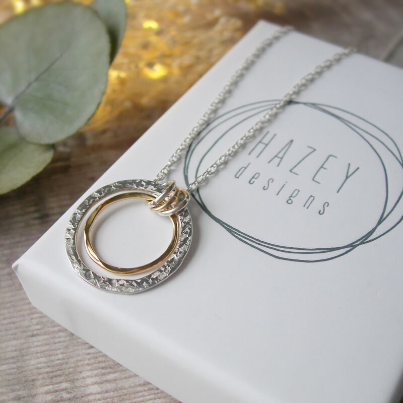 Golden Sand Circles Necklace - product images  of 