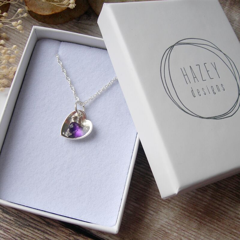 Amethyst Heart Pendant - product images  of 