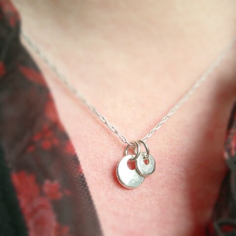 Little,Pebbles,Necklace,little pebble necklace, Hazey designs, handmade silver necklace, made in scotland