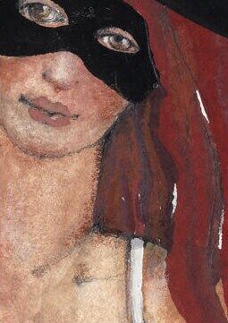 Laura,Two,Olga_Lowenstein_Art,Giclee_art_print,Portrait_art_print,Bold_Vibrant_Color,Gift_for_Her,Gift_for_him,London_Artist,Sensual_Art,Large_art_print,Feminine_Art,Face,Eyes