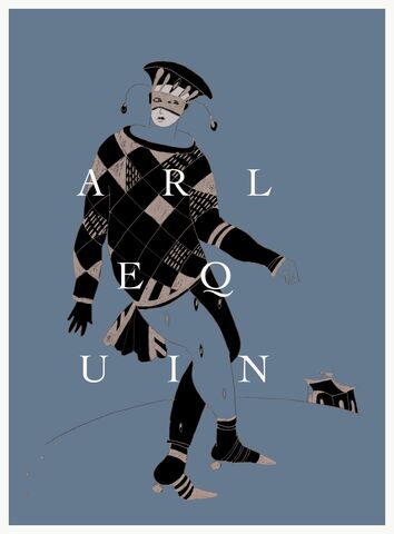 Arlequin,Three,Olga_Lowenstein_Art,Giclee_art_print,Figurative_Art_Print,London_Artist,Theatrical_motifs,Ink_Drawing_Art,Large_Wall_Art,Contemporary_Drawing,Line_drawing,Minimalistic_art,Positive_optimistic,Bright_modern_art,Mixed_Media