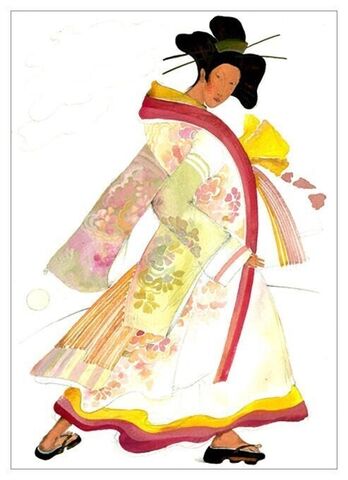 Princess,Saiser,Princess_Saiser,Olga_Lowenstein_Art,Giclee_art_print,Figurative_Art_Print,London_Artist,Theatrical_motifs,Bold_Vibrant_Color,Gift_for_Her,Sensual_Art,Large_art_print,Feminine_Art_Print,Japaneese_motif,Gift_for_him